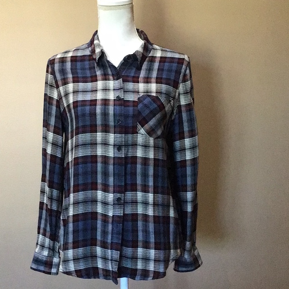 Pink Rose Sz. L Plaid Shirt
